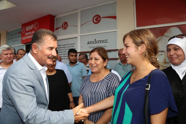 MHP Adayı Tuna, ziyaretlere başladı