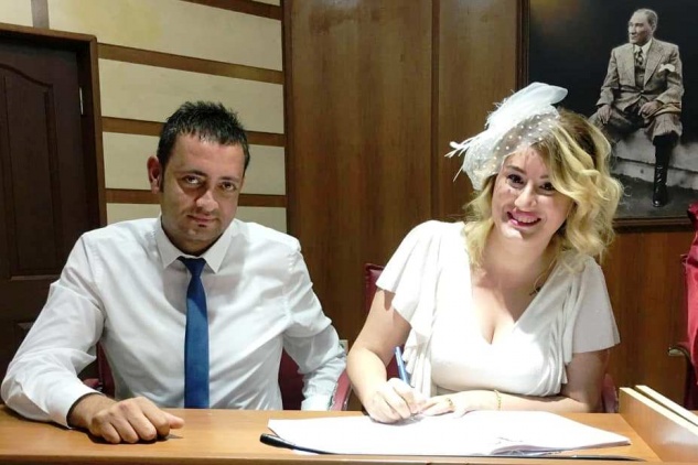 Melis ile Ertan’ın mutlu günü