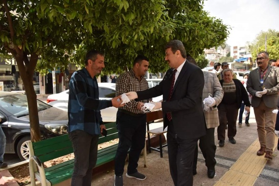 Anamur Belediyesi hem üretti hem dağıttı