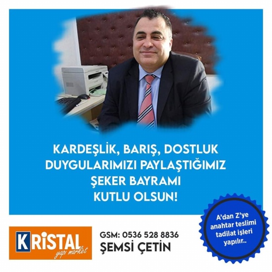ŞEMSİ ÇETİN’DEN BAYRAM MESAJI