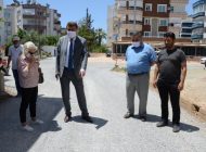 Asfalt çalışması tamamlanıyor