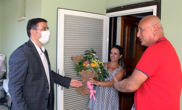 Kaymakam Başaran, şehit ailelerini ziyaret etti