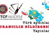 Aydınlardan Turancılık Bildirgesi