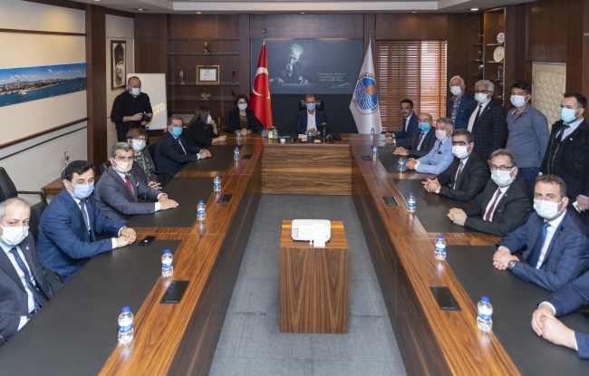 Başkan Seçer, İYİ Parti heyetini ağırladı.