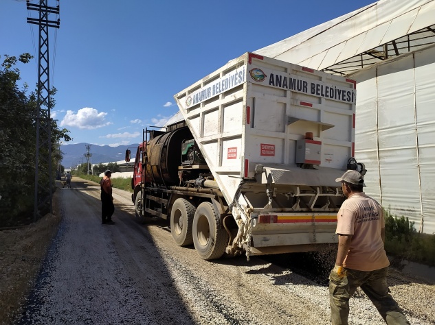 Ören’de yollar asfaltlanıyor