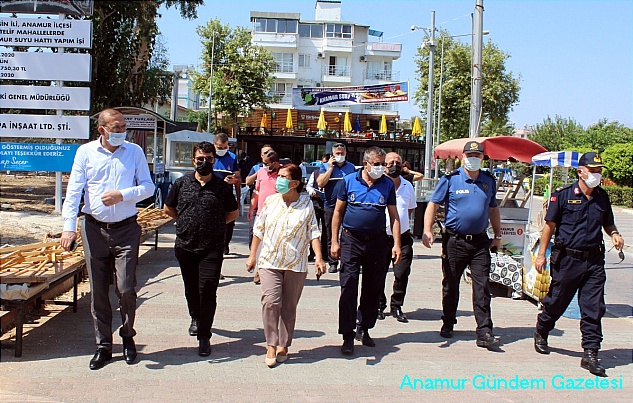 ANAMUR PROTOKOLÜ  CORONAVİRÜS DENETİMİ YAPTI