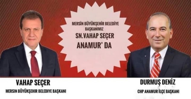 Vahap Seçer, Anamur’a geliyor