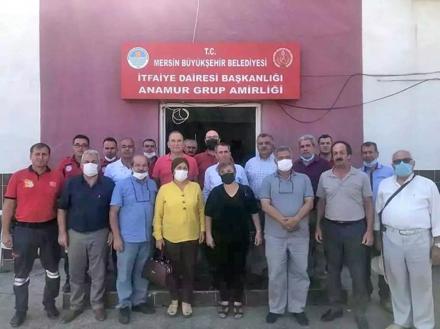 CHP ve İYİ Parti itfaiyeyi ziyaret etti