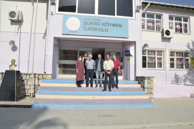 Köymen ailesinden Şükrü Köymen okuluna ziyaret