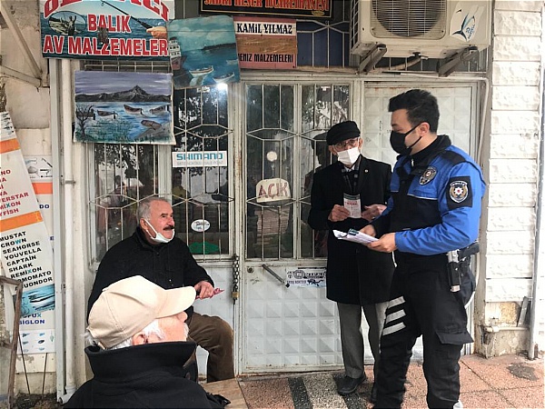 Anamur’da vaka sayısı arttı emniyet halka bilgilendirici broşür dağıttı