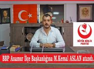 BBP Anamur İlçe Başkanlığına M. Kemal Aslan atandı