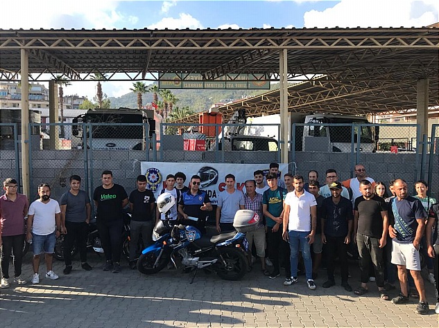 Anamur Emniyetinden motosiklet sürücülerine ikaz