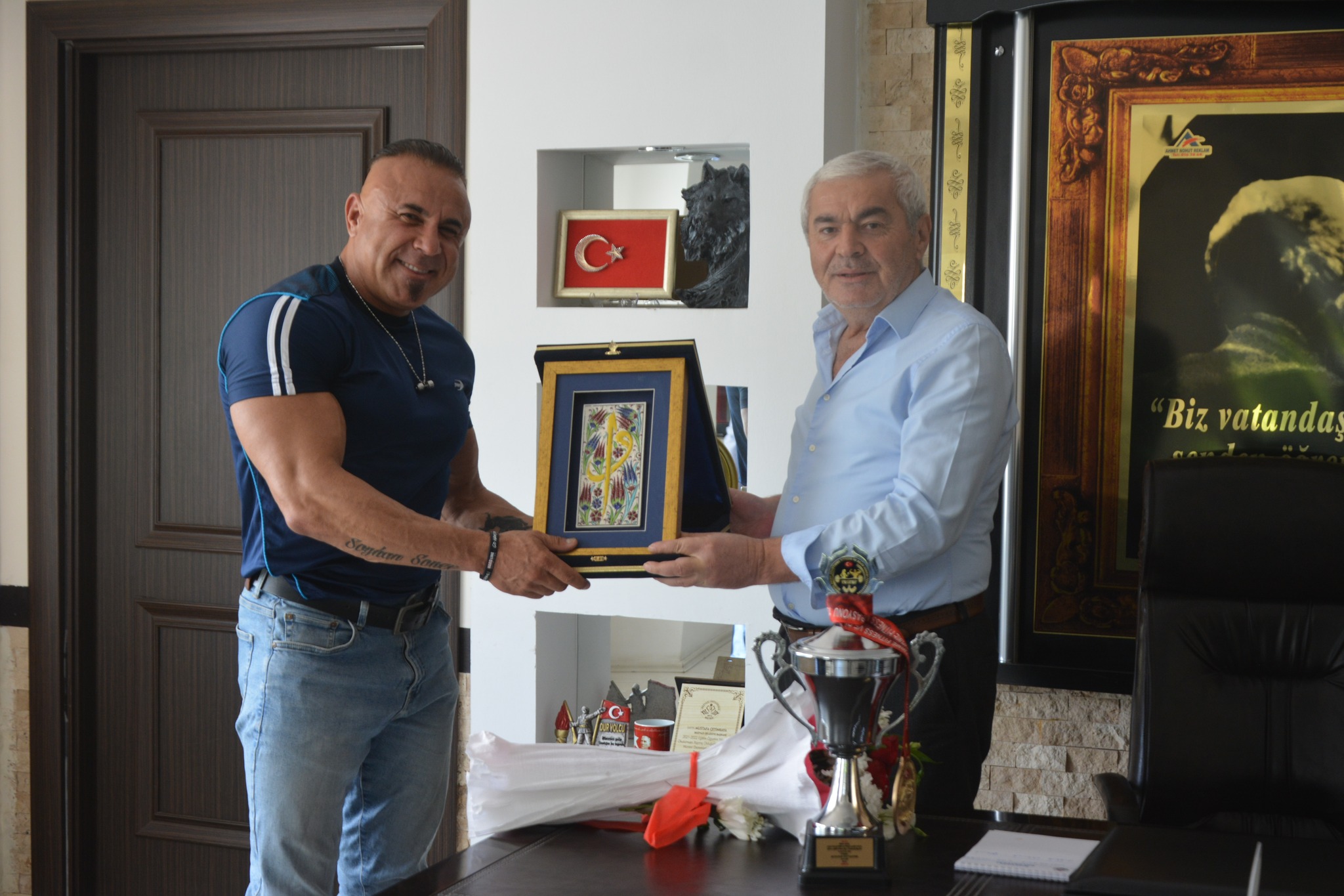 Başkan Çetinkaya’dan Milli Sporcu Serdar Aysan’a destek sözü
