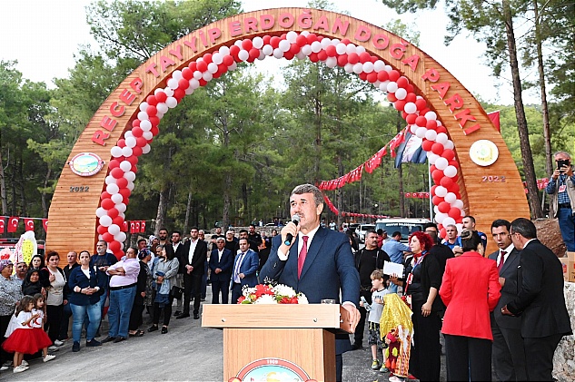 Recep Tayyip Erdoğan Doğa Parkı törenle hizmete açıldı