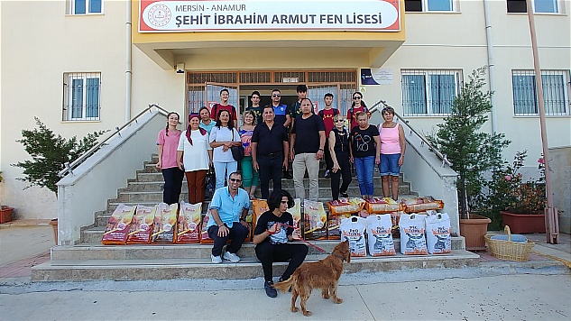 Şehit İbrahim Armut Fen Lisesinde 4 Ekim Hayvanları koruma etkinliği yapıldı