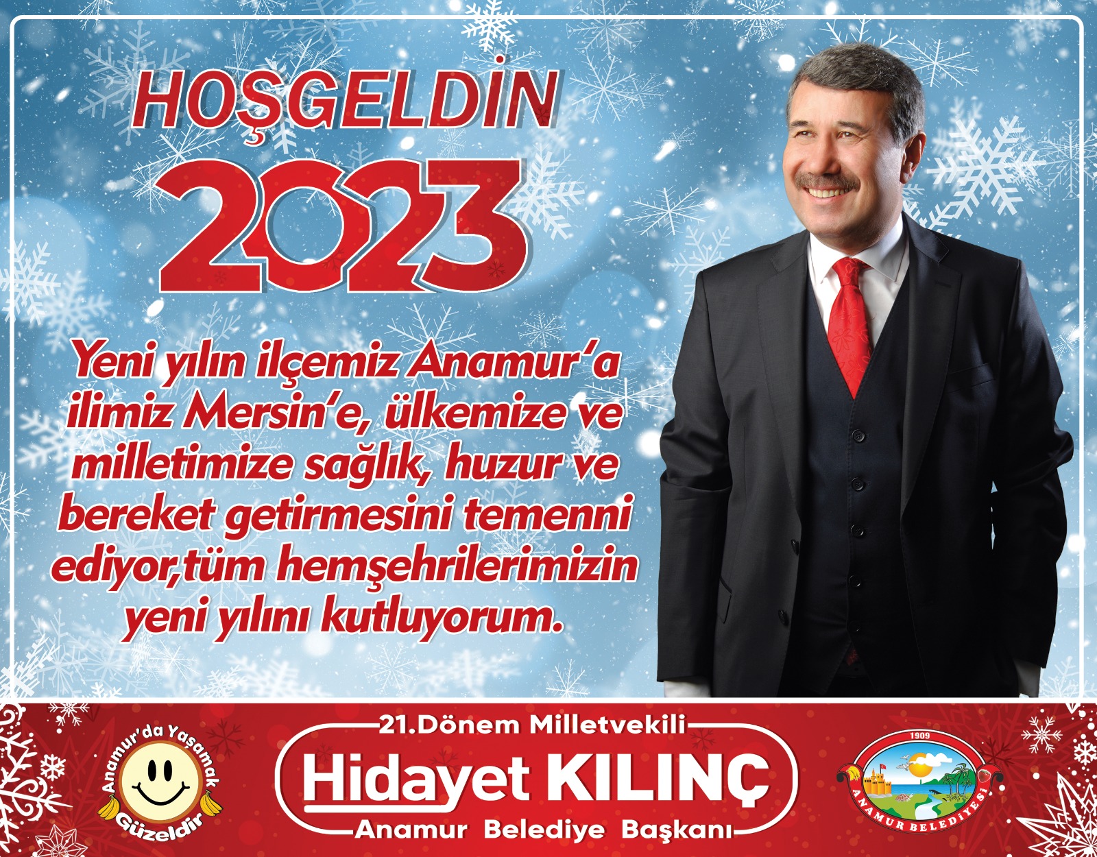 BELEDİYE BAŞKANI KILINÇ’DAN YENİ YIL MESAJI
