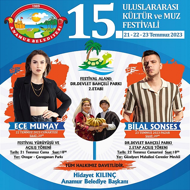 Anamur Belediyesi Kültür ve Muz Festivali ile Dev Açılışa Hazırlanıyor