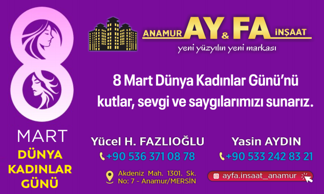 AY-FA İnşaat’tan Kadınlar Günü mesajı