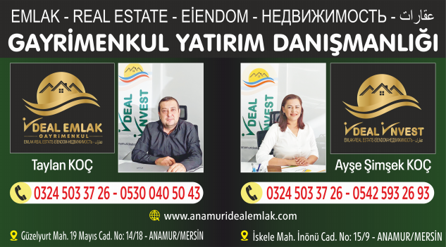 İdeal Emlak, güvenli yatırımın adresi