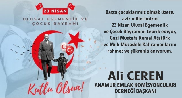 ALİ CEREN’DEN 23 NİSAN MESAJI