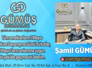 ŞAMİL GÜMÜŞ’TEN 1 MAYIS MESAJI
