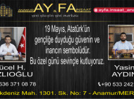 AYFA İNŞAAT’TAN 19 MAYIS MESAJI