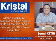 ŞEMSİ ÇETİN’DEN 19 MAYIS MESAJI