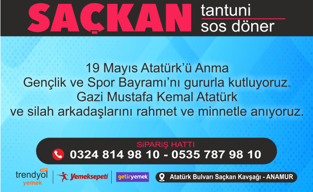 SAÇKAN TANTUNİ/DÖNER’DEN 19 MAYIS MESAJI