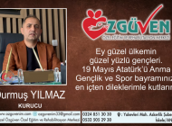 ÖZGÜVEN’DEN 19 MAYIS MESAJI