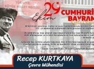 Çevre Mühendisi Recep 102. yıl dönümünü kutlamanın derin gururunu ve coşkusunu yaşıyoruz.