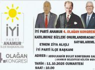 Başkan Alıçlı’dan Kongreye davet