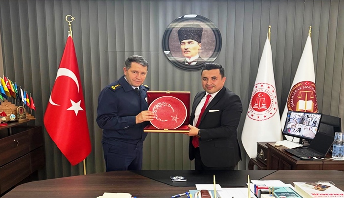 Garnizon Komutanı Albay Serhan Güngör’den Başsavcı Çatlı’ya iade-i ziyaret