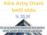 Kira artış oranı belli oldu!