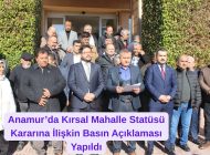 Anamur’da Kırsal Mahalle Statüsü Kararına İlişkin Basın Açıklaması Yapıldı