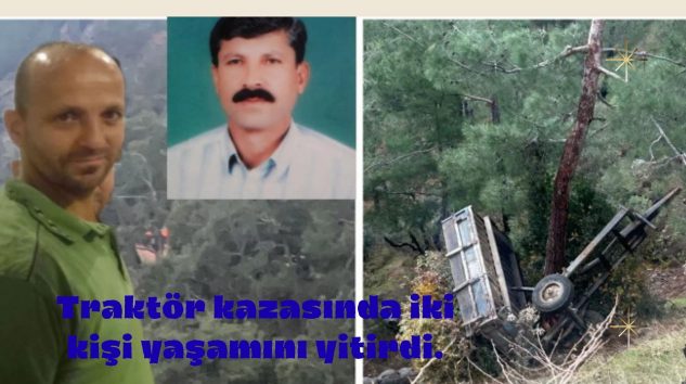 Traktör kazasında 2 kişi yaşamını yitirdi