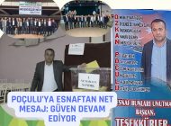 POÇULU’YA ESNAFTAN NET MESAJ: GÜVEN DEVAM EDİYOR