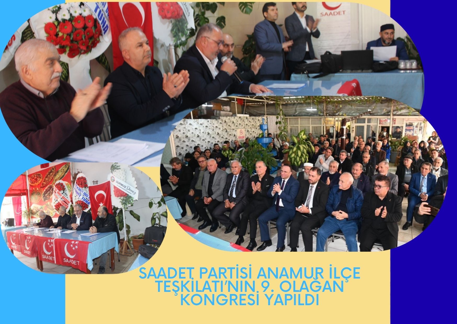 SAADET PARTİSİ’NDE GÜVEN TAZELENDİ: AZİM BAZ YENİDEN BAŞKAN