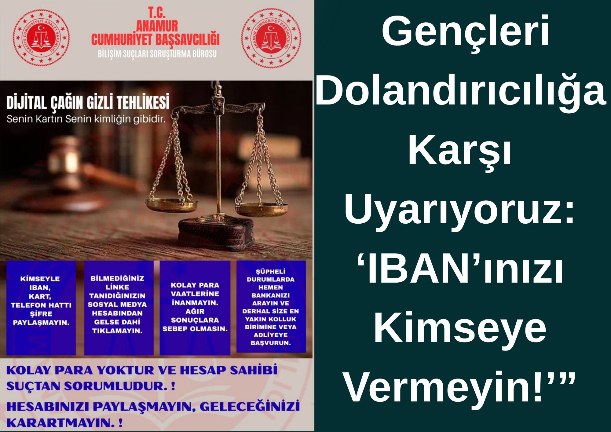 Gençleri Dolandırıcılığa Karşı Uyarıyoruz: ‘IBAN’ınızı Kimseye Vermeyin!’”