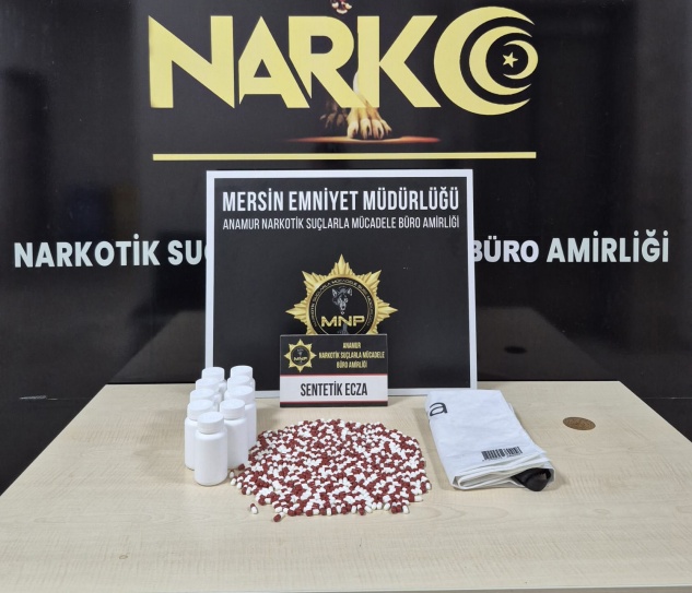 Anamur’da “sentetik hap” tutuklaması