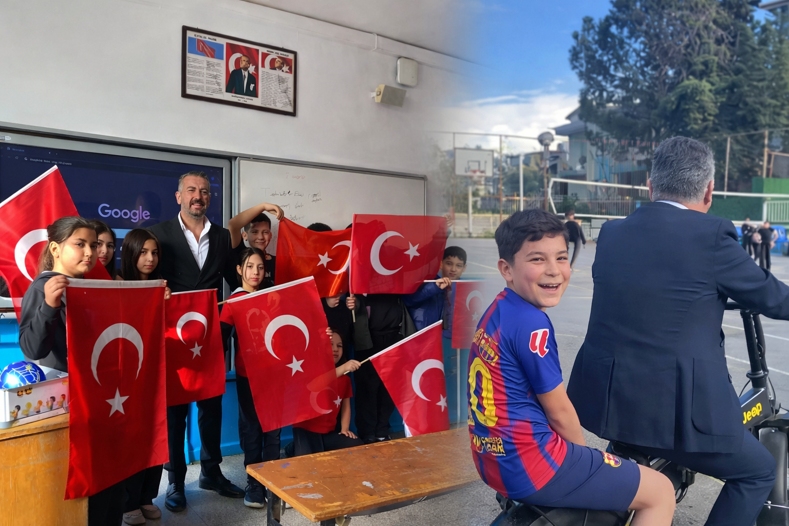 “Müdür Değil, Öğrencilerin Kahramanı!”