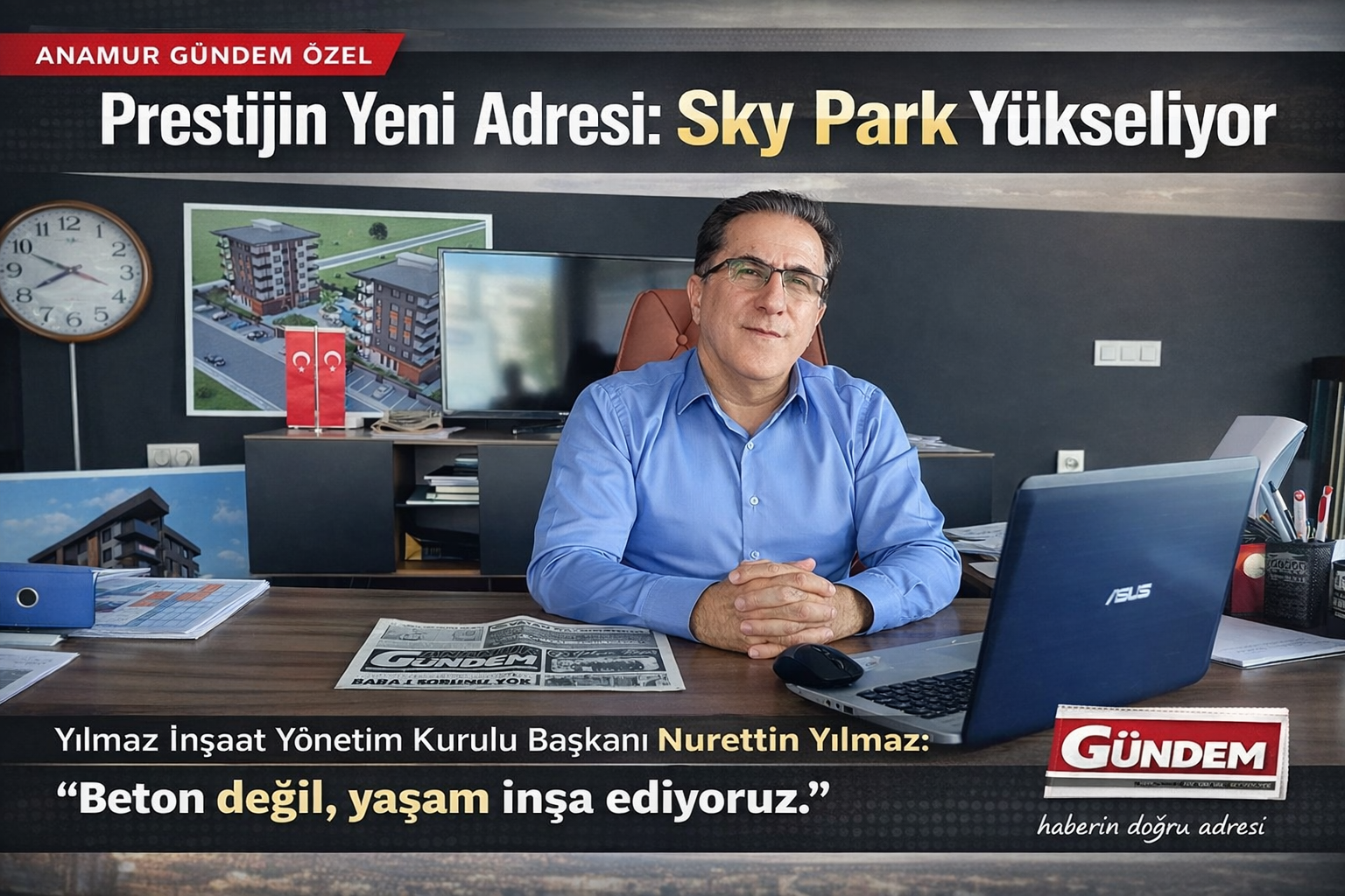 Yılmaz İnşaat farkıyla Prestijin Yeni Adresi: Sky Park Yükseliyor