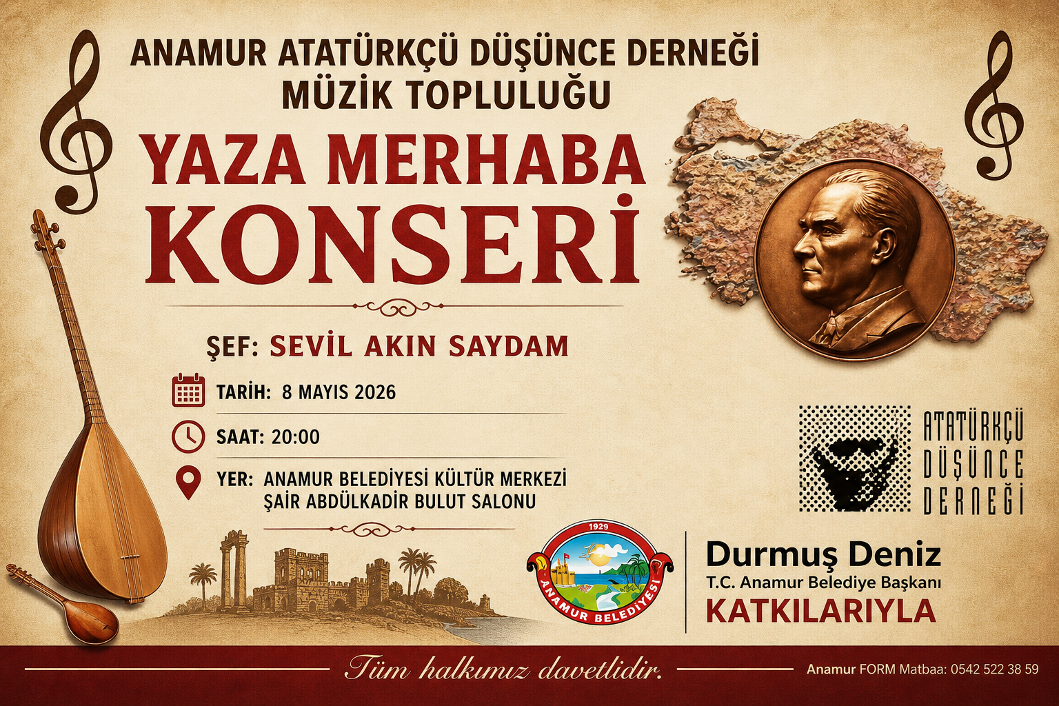 “YAZA MERHABA” KONSERİ 8 MAYIS’TA