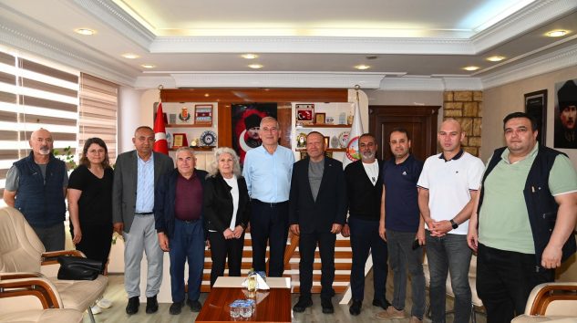 Anamur’un Gazetecilerinden Başkan Deniz’e Ziyaret