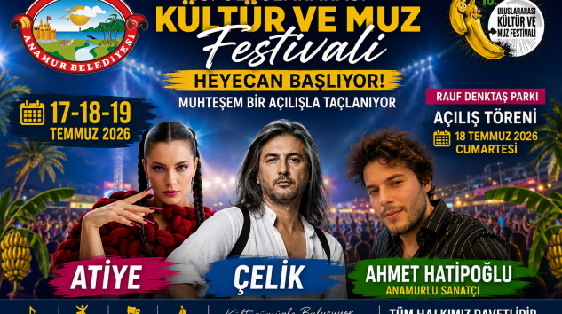18. ULUSLARARASI KÜLTÜR VE MUZ FESTİVALİ İÇİN GERİ SAYIM BAŞLADI