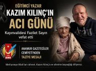 Anamur Gazeteciler Cemiyeti’nden Taziye Mesajı