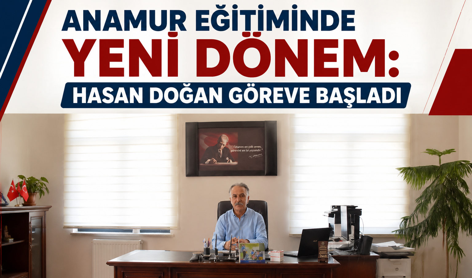 ANAMUR İLÇE MİLLÎ EĞİTİM MÜDÜRLÜĞÜ’NDE YENİ DÖNEM