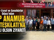 Anamur Esnaf ve Sanatkârlar Odası’ndan MHP Anamur İlçe Teşkilatı’na Hayırlı Olsun Ziyareti