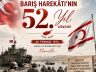 Kaymakam Kemal DURU’nun Kıbrıs Barış Harekâtı’nın 52. Yıl Dönümü Mesajı