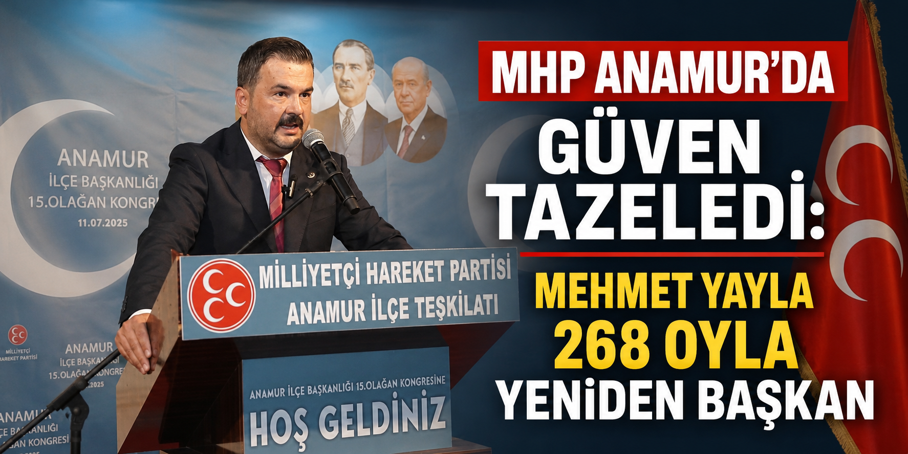 Mehmet Yayla 268 Oyla Yeniden Başkan
