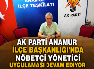 AK Parti Anamur İlçe Başkanlığı’nda Nöbetçi Yönetici Uygulaması Devam Ediyor